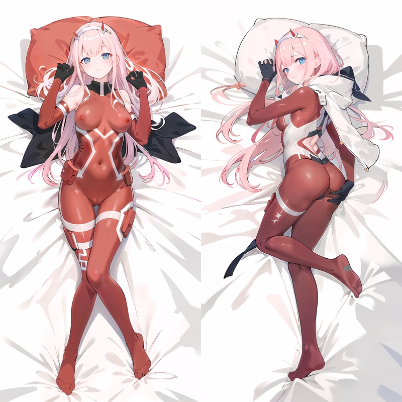 Darling in the Franxx Code: 002 Zero Two Anime Dakimakura Body Pillow Cover
