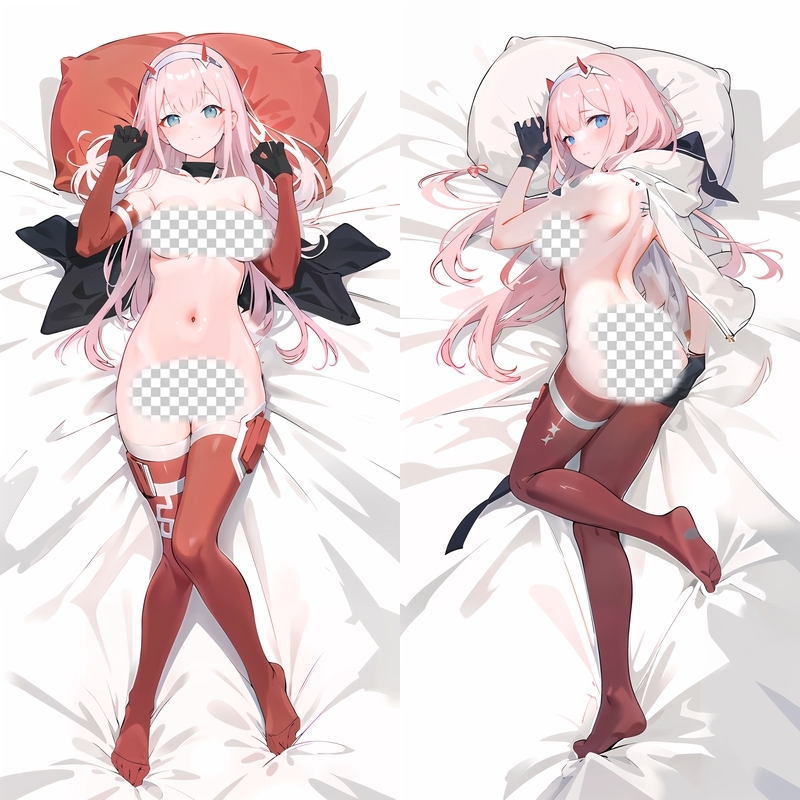Darling in the Franxx Code: 002 Zero Two Anime Dakimakura Body Pillow Cover