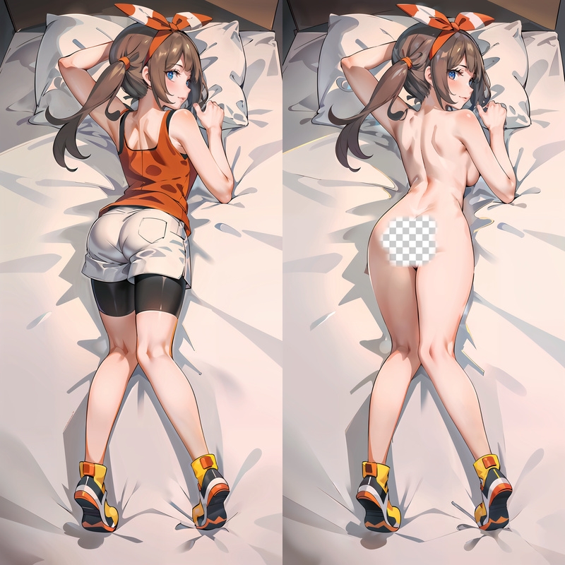 Pokémon Lana Anime Dakimakura Body Pillow Cover