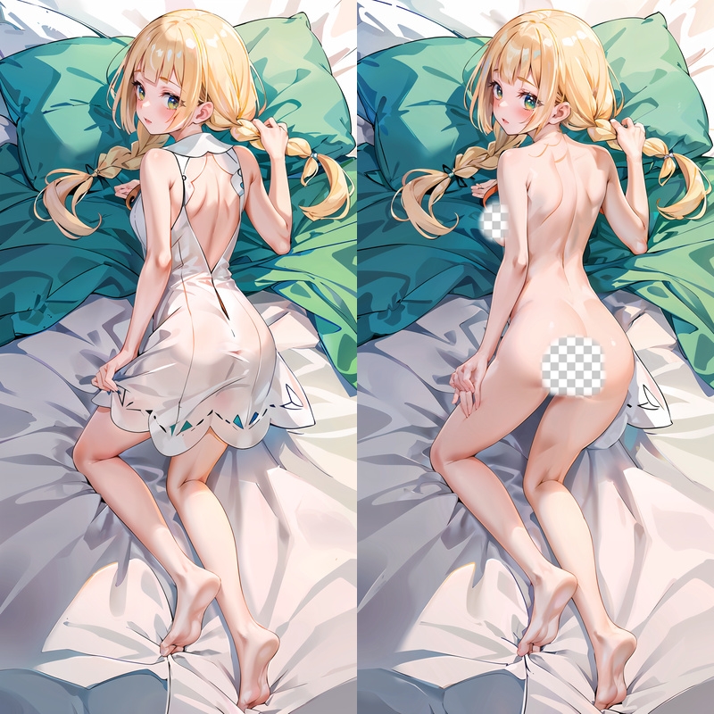 Pokémon Lillie Anime Dakimakura Body Pillow Cover