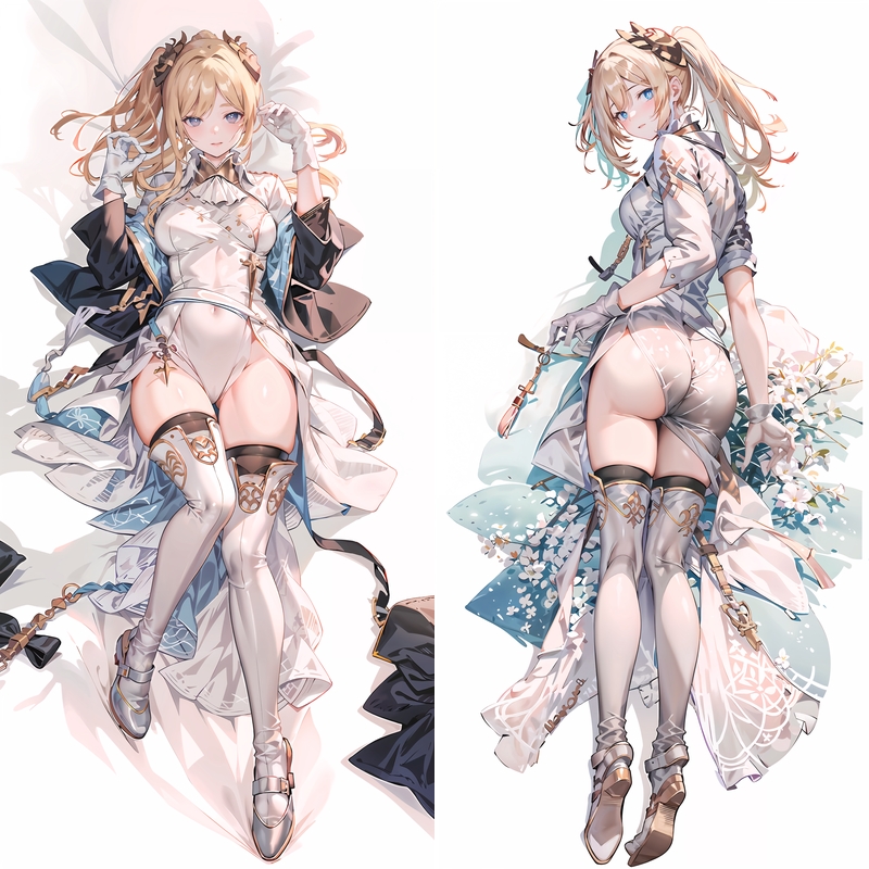 NieR: Automata Commander White Anime Dakimakura Body Pillow Cover