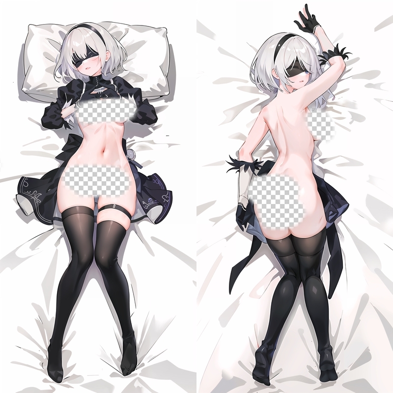 NieR: Automata YoRHa No. 2 Type B 2B Anime Dakimakura Body Pillow Cover