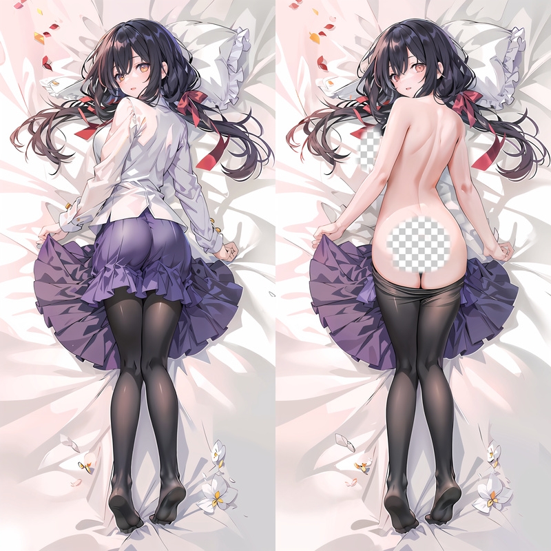 Date A Live Kurumi Tokisaki Anime Dakimakura Body Pillow Cover