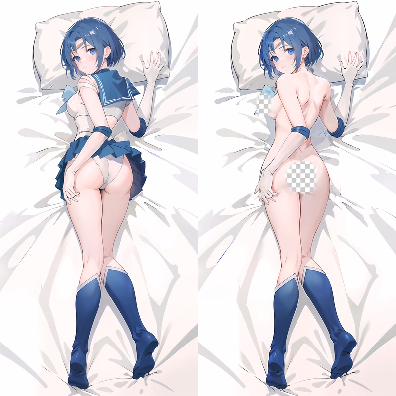 Sailor Moon Sailor Mercury Anime Dakimakura Body Pillow Cover