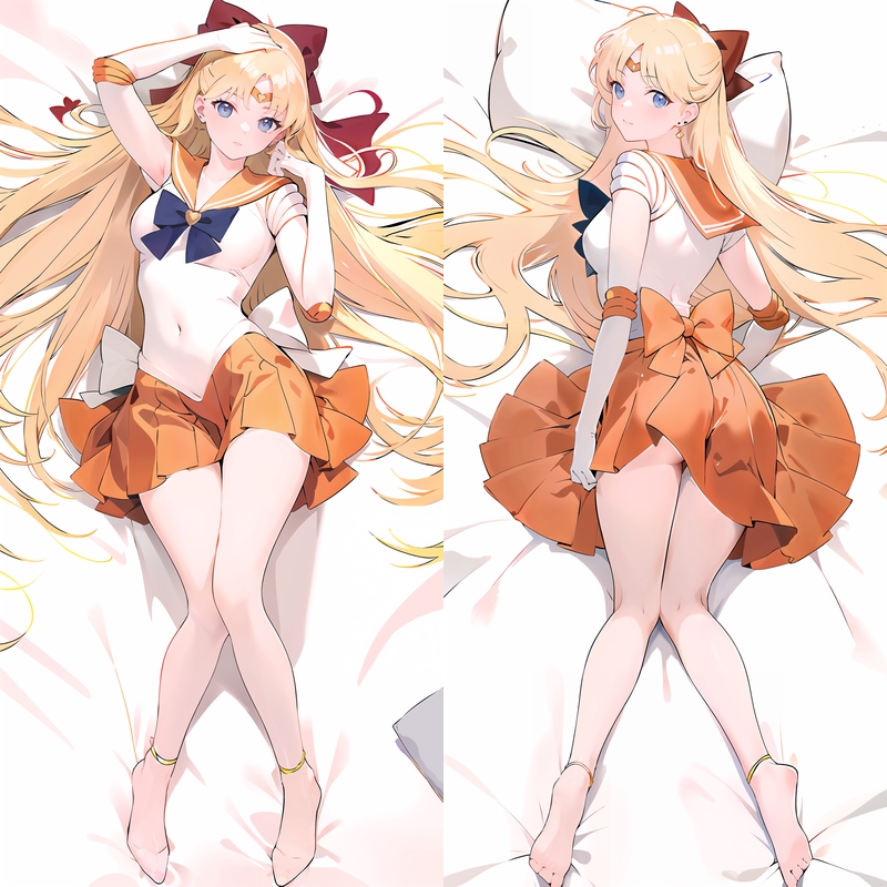 Sailor Moon Sailor Venus Aino Minako Anime Dakimakura Body Pillow Cover