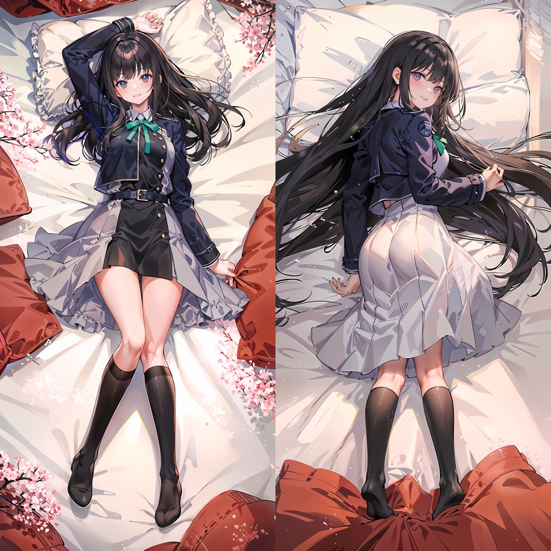 Lycoris Recoil Inoue Takina Anime Dakimakura Body Pillow Cover