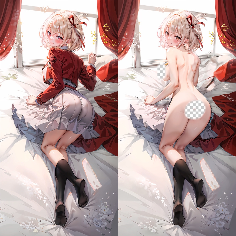 Lycoris Recoil Chisato Nishikigi Anime Dakimakura Body Pillow Cover