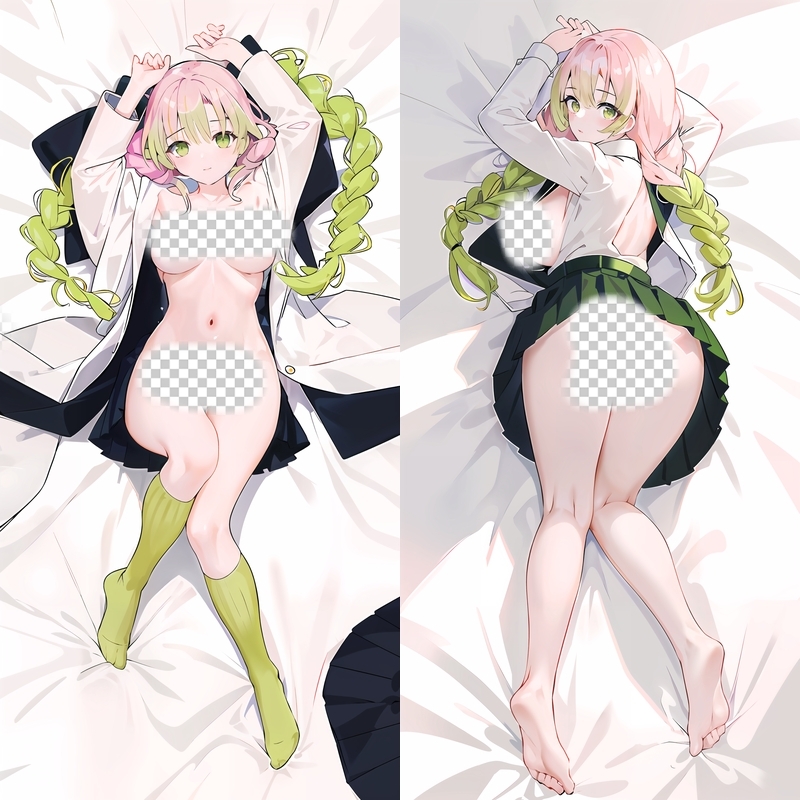 Demon Slayer: Kimetsu no Yaiba Kanroji Mitsuri Anime Dakimakura Body Pillow Cover
