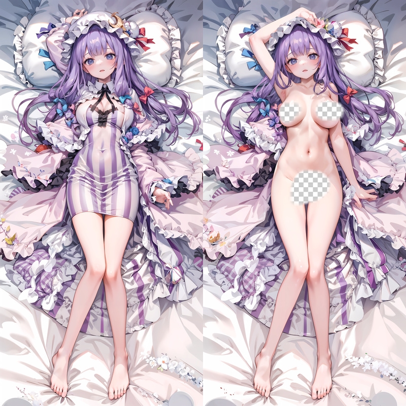 Touhou Project Patchouli Knowledge Anime Dakimakura Body Pillow Cover
