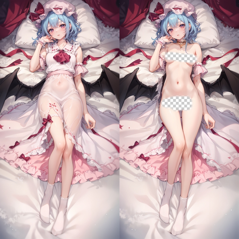 Touhou Project Remilia Scarlet Anime Dakimakura Body Pillow Cover