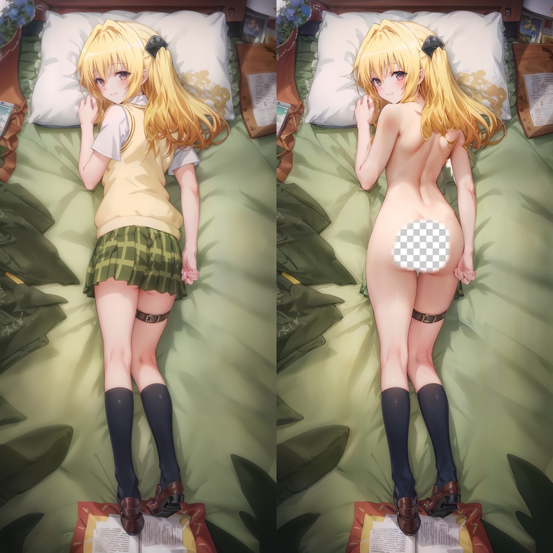 To Love Ru Golden Darkness Anime Dakimakura Body Pillow Cover