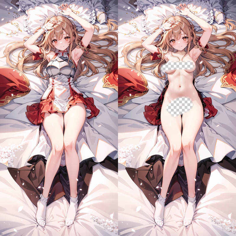 Sword Art Online Asuna Anime Dakimakura Body Pillow Cover