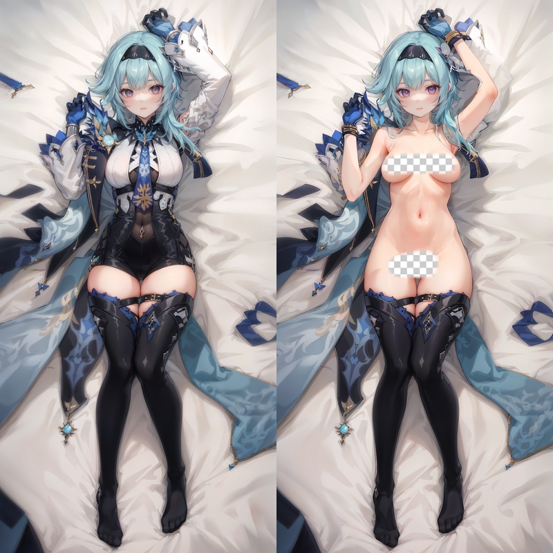 Genshin Impact Eula Anime Dakimakura Body Pillow Cover
