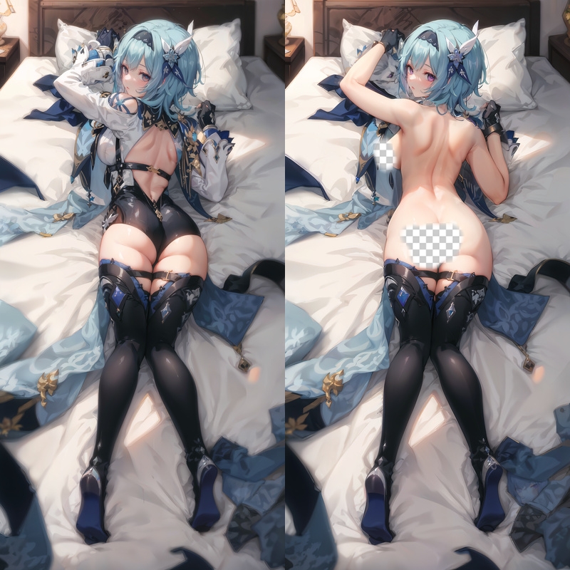 Genshin Impact Eula Anime Dakimakura Body Pillow Cover