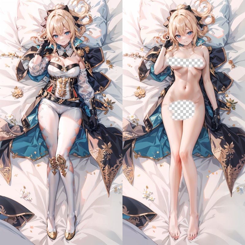 Genshin Impact Jean Anime Dakimakura Body Pillow Cover
