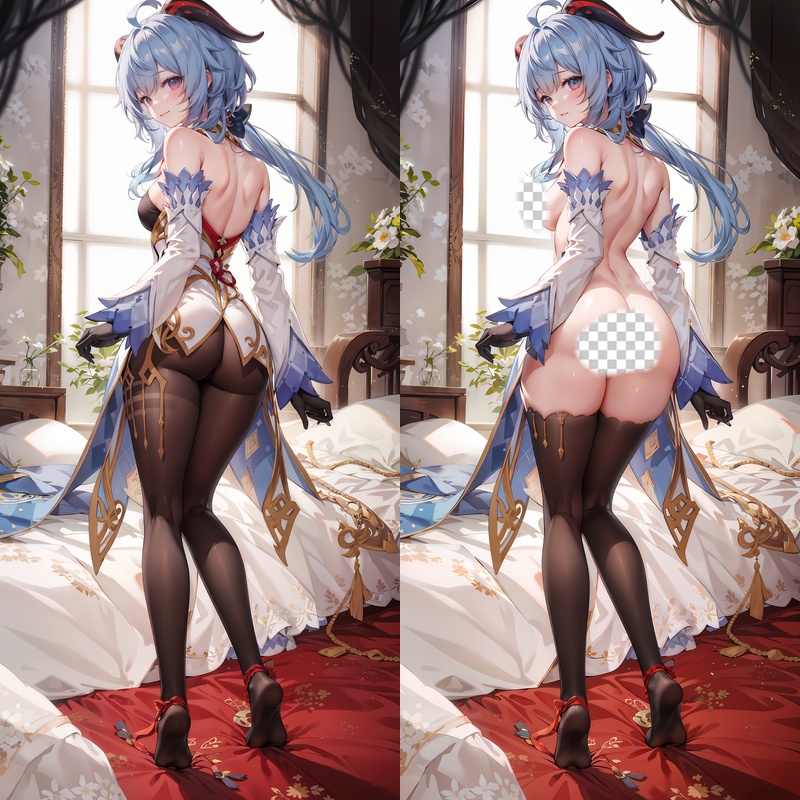 Genshin Impact Ganyu Anime Dakimakura Body Pillow Cover