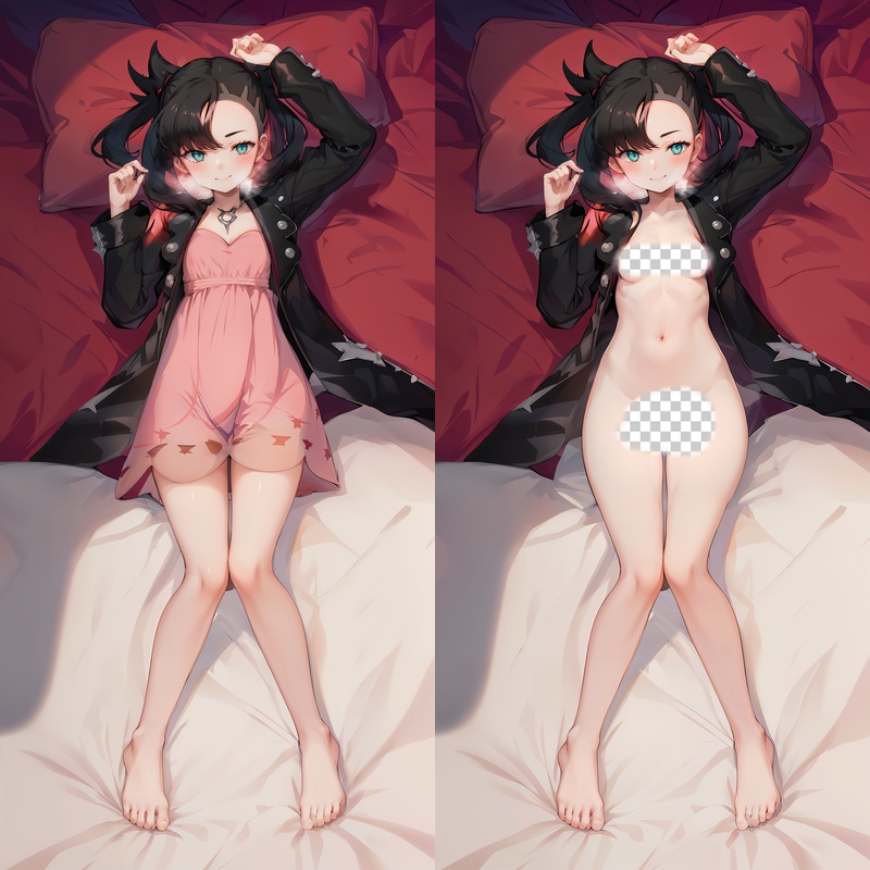 Pokémon Marnie Anime Dakimakura Body Pillow Cover