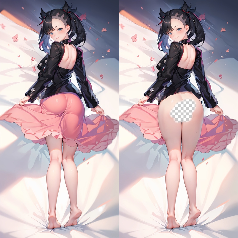 Pokémon Marnie Anime Dakimakura Body Pillow Cover