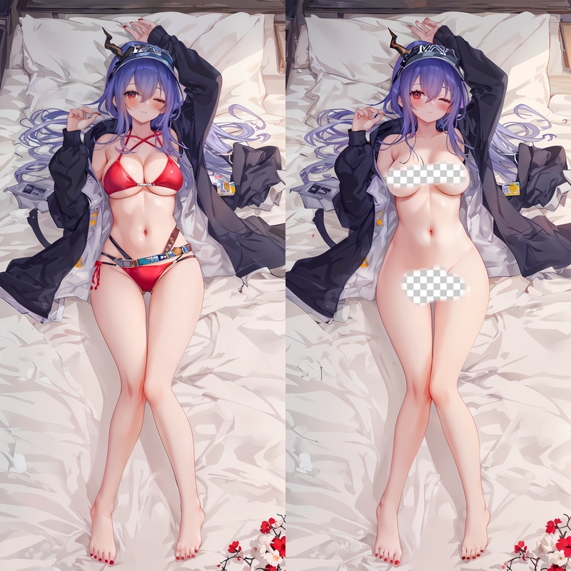 Arknights Ch'en Anime Dakimakura Body Pillow Cover