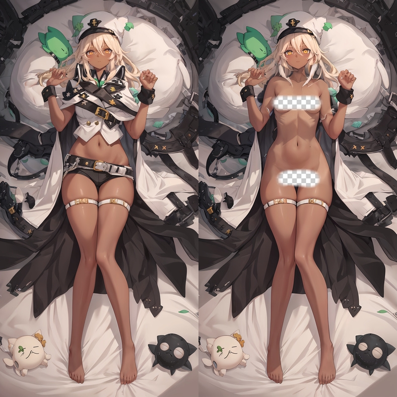 Guilty Gear Ramlethal Valentine Anime Dakimakura Body Pillow Cover