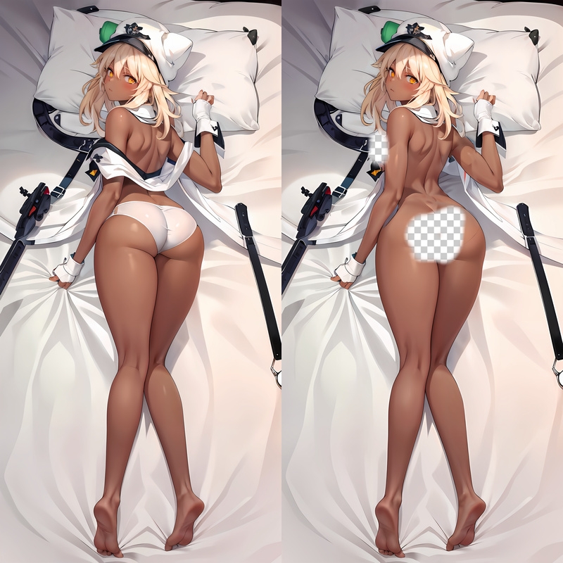 Guilty Gear Ramlethal Valentine Anime Dakimakura Body Pillow Cover