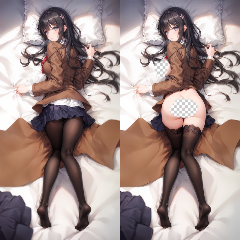 Rascal Does Not Dream Mai Sakurajima Anime Dakimakura Body Pillow Cover