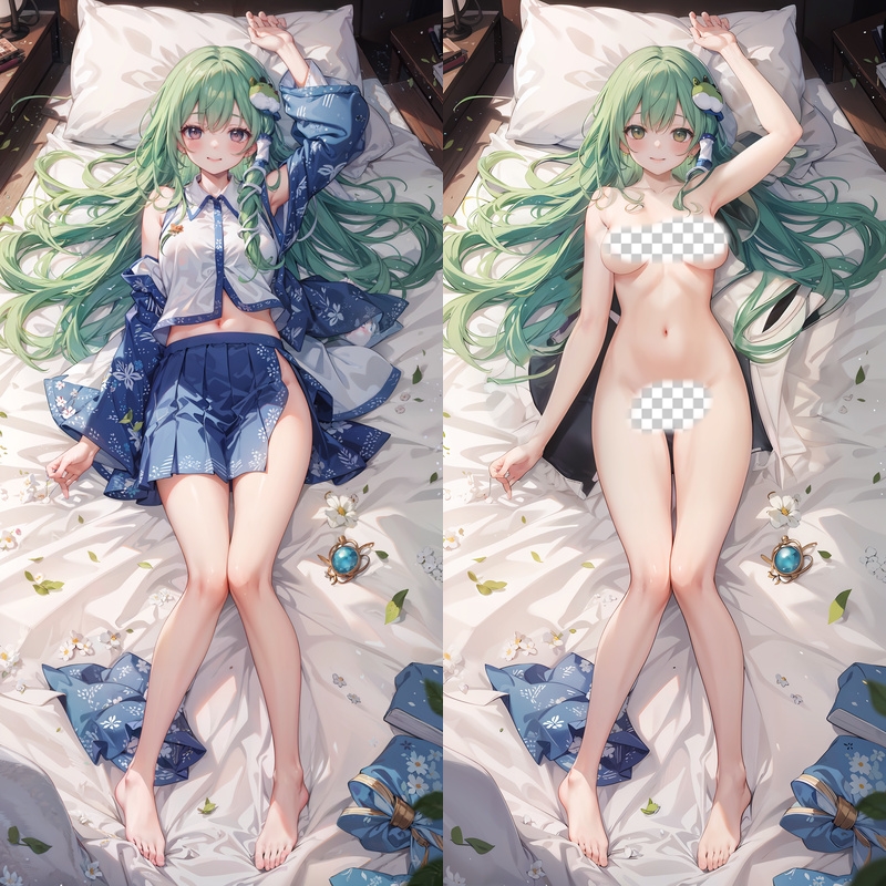Touhou Project Sanae Kochiya Anime Dakimakura Body Pillow Cover