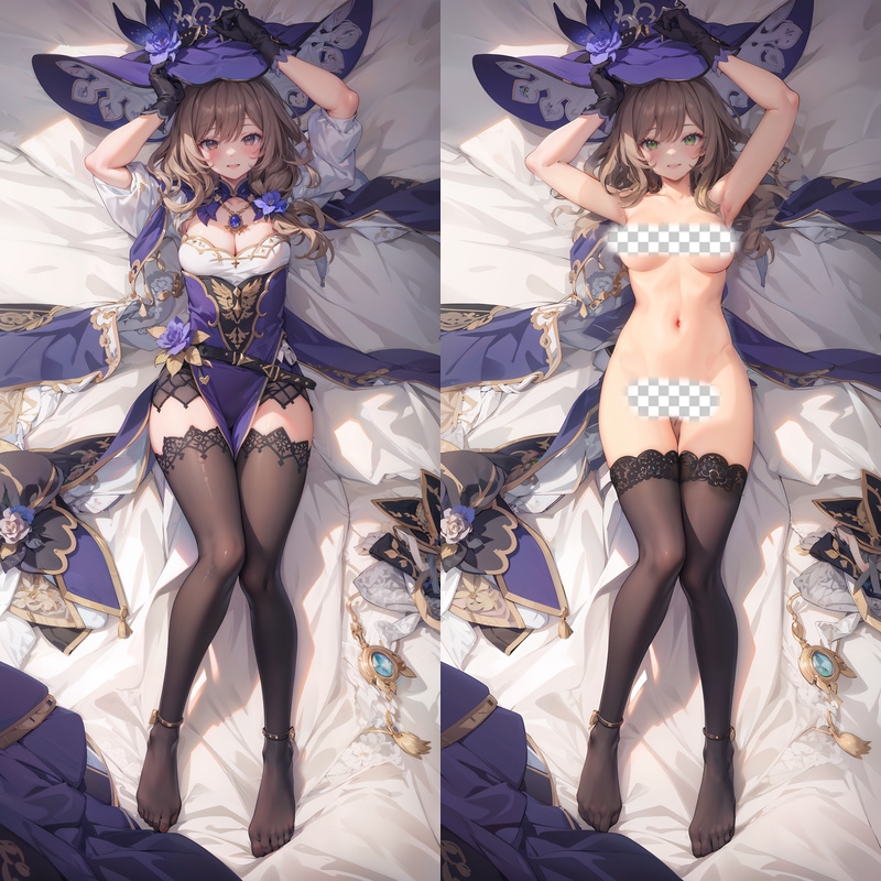 Genshin Impact Lisa Anime Dakimakura Body Pillow Cover