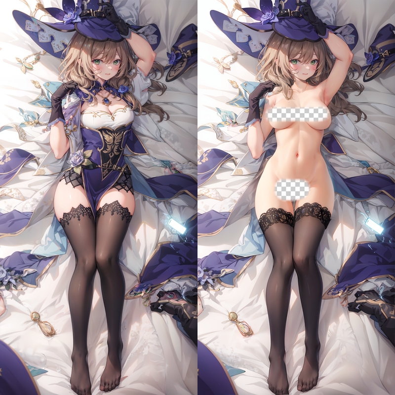 Genshin Impact Lisa Anime Dakimakura Body Pillow Cover