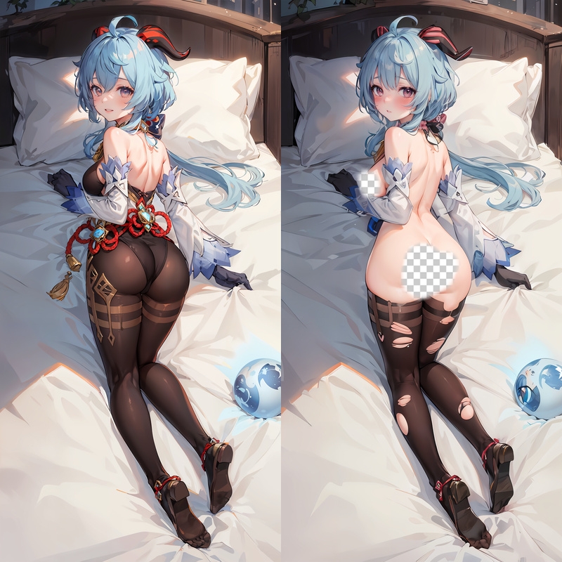 Genshin Impact Ganyu Anime Dakimakura Body Pillow Cover