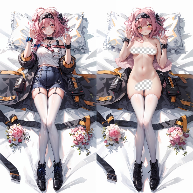 Arknights Chiori Anime Dakimakura Body Pillow Cover