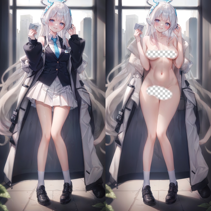 Blue Archive Noa Anime Dakimakura Body Pillow Cover