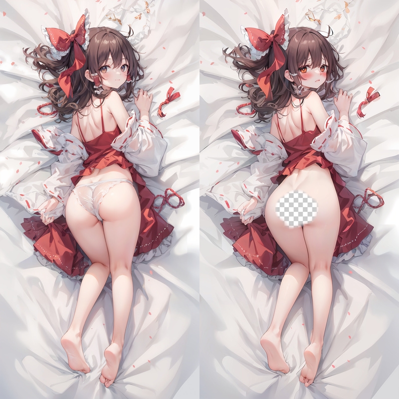 Touhou Project Reimu Hakurei Anime Dakimakura Body Pillow Cover