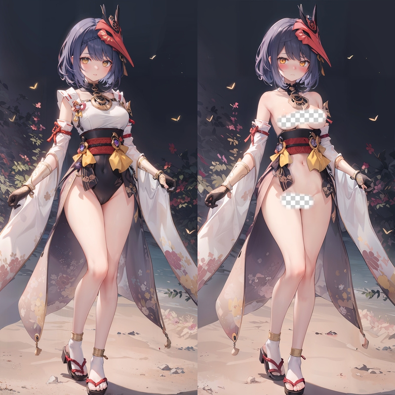 Genshin Impact Kujou Sara Anime Dakimakura Body Pillow Cover