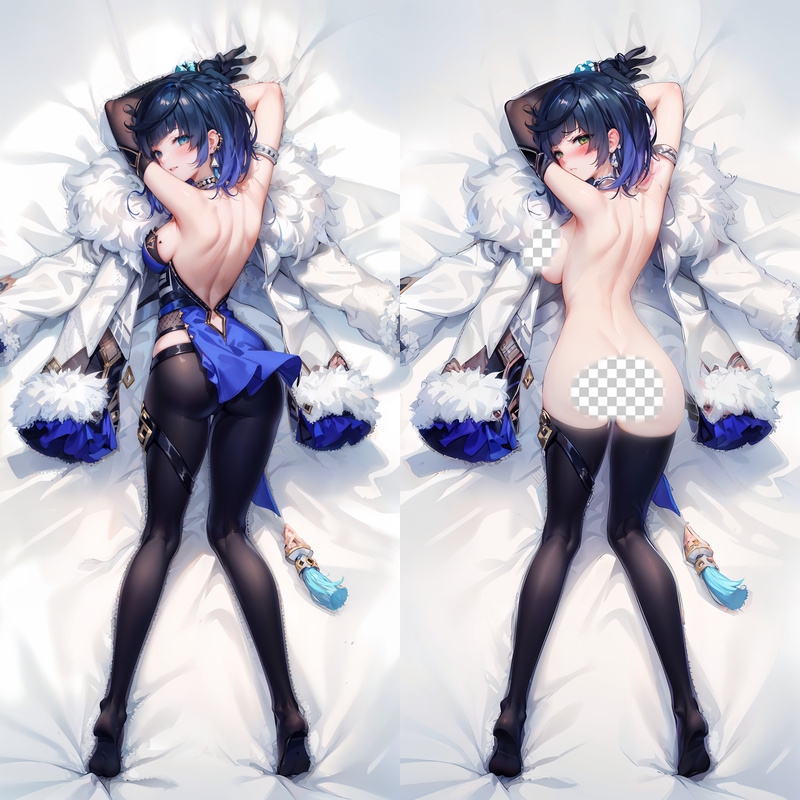 Genshin Impact Yelan Anime Dakimakura Body Pillow Cover