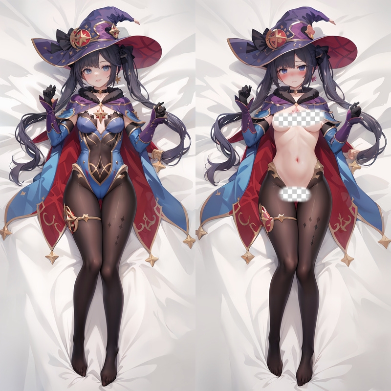 Genshin Impact Mona Anime Dakimakura Body Pillow Cover