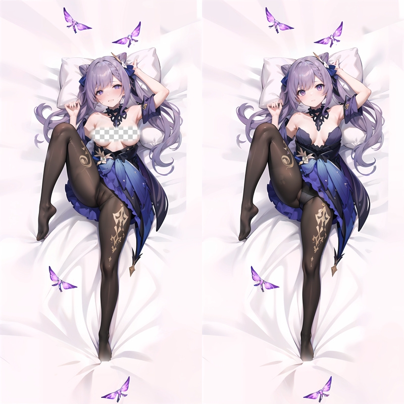 Genshin Impact Keqing Anime Dakimakura Body Pillow Cover