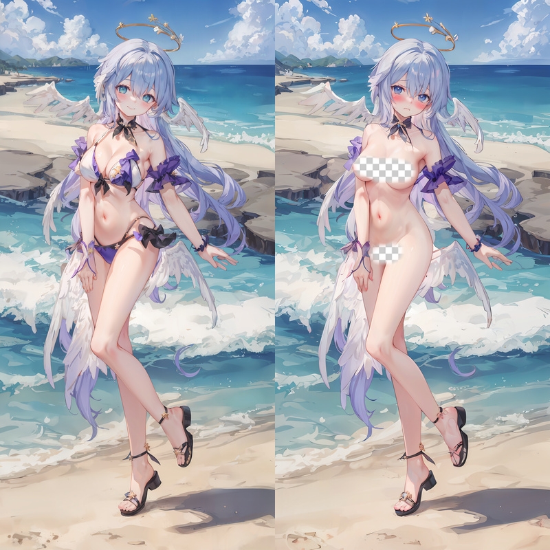Genshin Impact Navia Anime Dakimakura Body Pillow Cover
