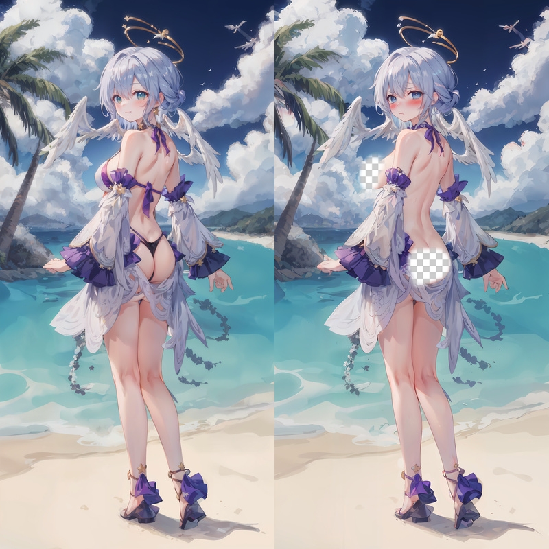Genshin Impact Navia Anime Dakimakura Body Pillow Cover