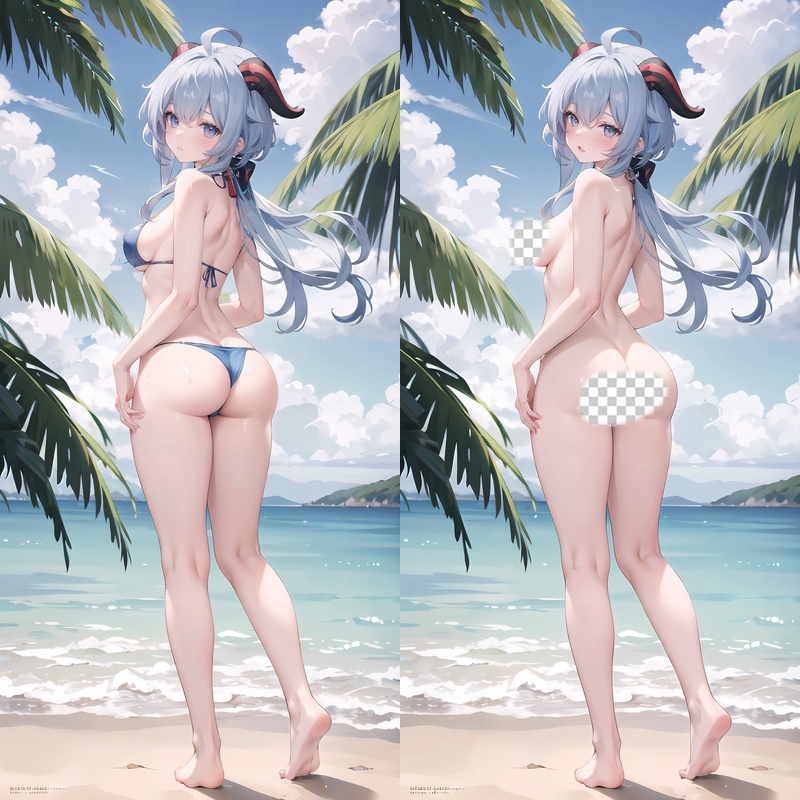 Genshin Impact Ganyu Anime Dakimakura Body Pillow Cover