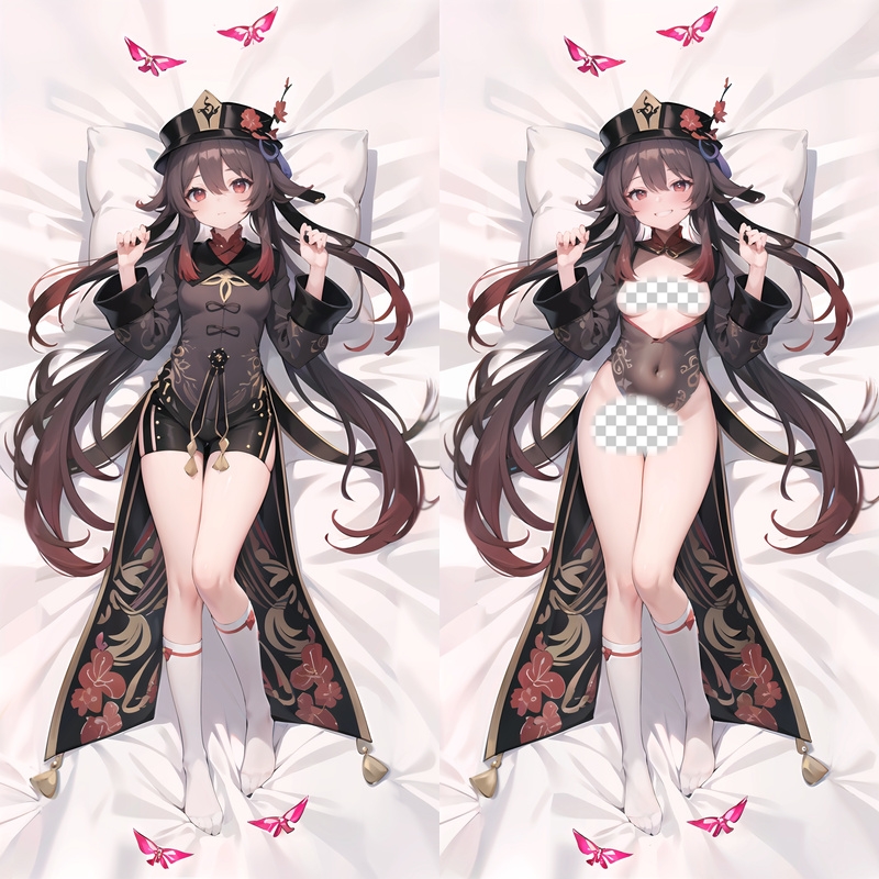 Genshin Impact Hu Tao Anime Dakimakura Body Pillow Cover