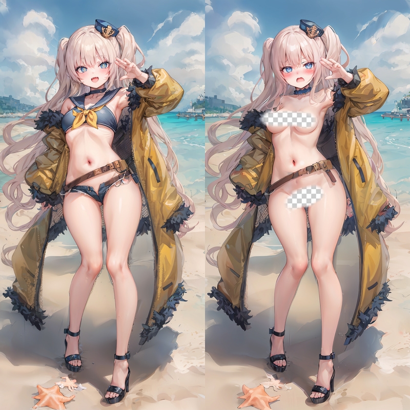 Genshin Impact Fischl Anime Dakimakura Body Pillow Cover