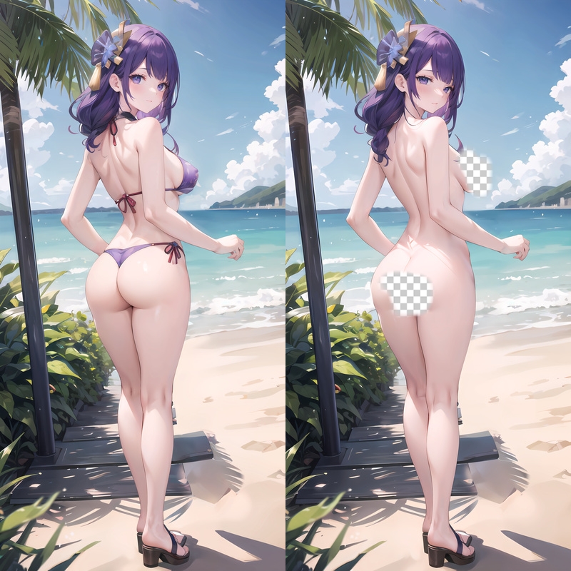 Genshin Impact Raiden Shogun Anime Dakimakura Body Pillow Cover