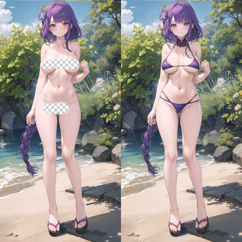 Genshin Impact Raiden Shogun Anime Dakimakura Body Pillow Cover