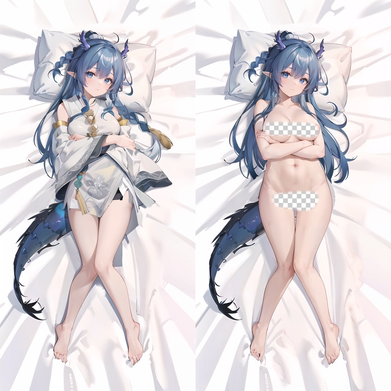 Arknights Ling Anime Dakimakura Body Pillow Cover