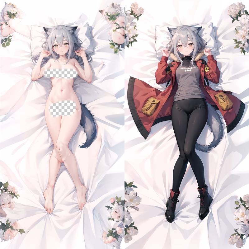 Arknights Projekt Red Anime Dakimakura Body Pillow Cover