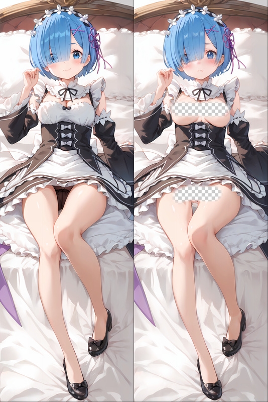 Re:Zero Rem Anime Dakimakura Body Pillow Cover