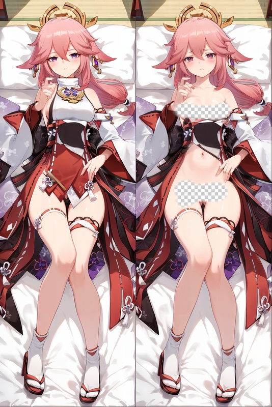Genshin Impact Shigeko Yagami Anime Dakimakura Body Pillow Cover
