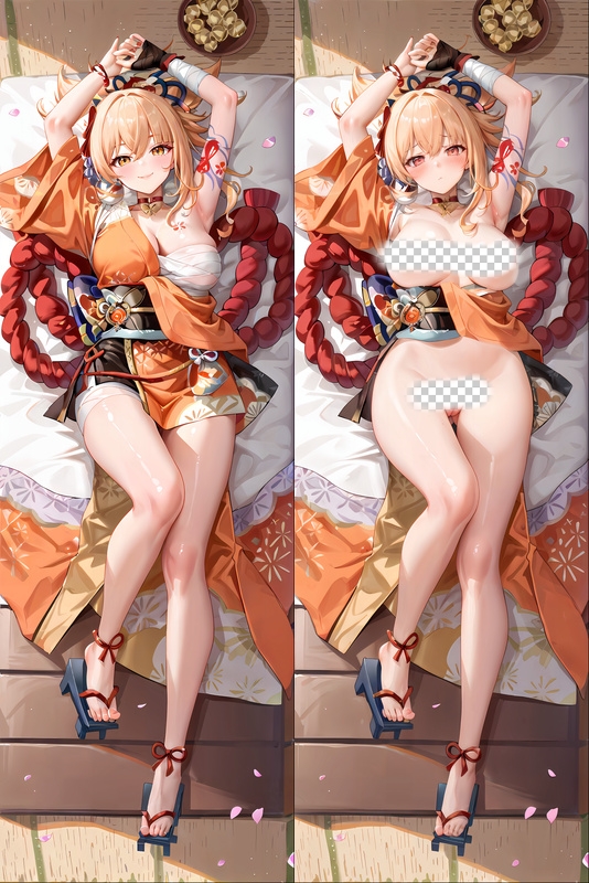 Genshin Impact Yoimiya Anime Dakimakura Body Pillow Cover