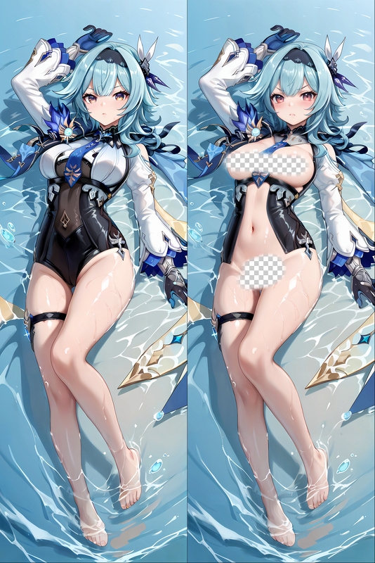 Genshin Impact Eula Anime Dakimakura Body Pillow Cover